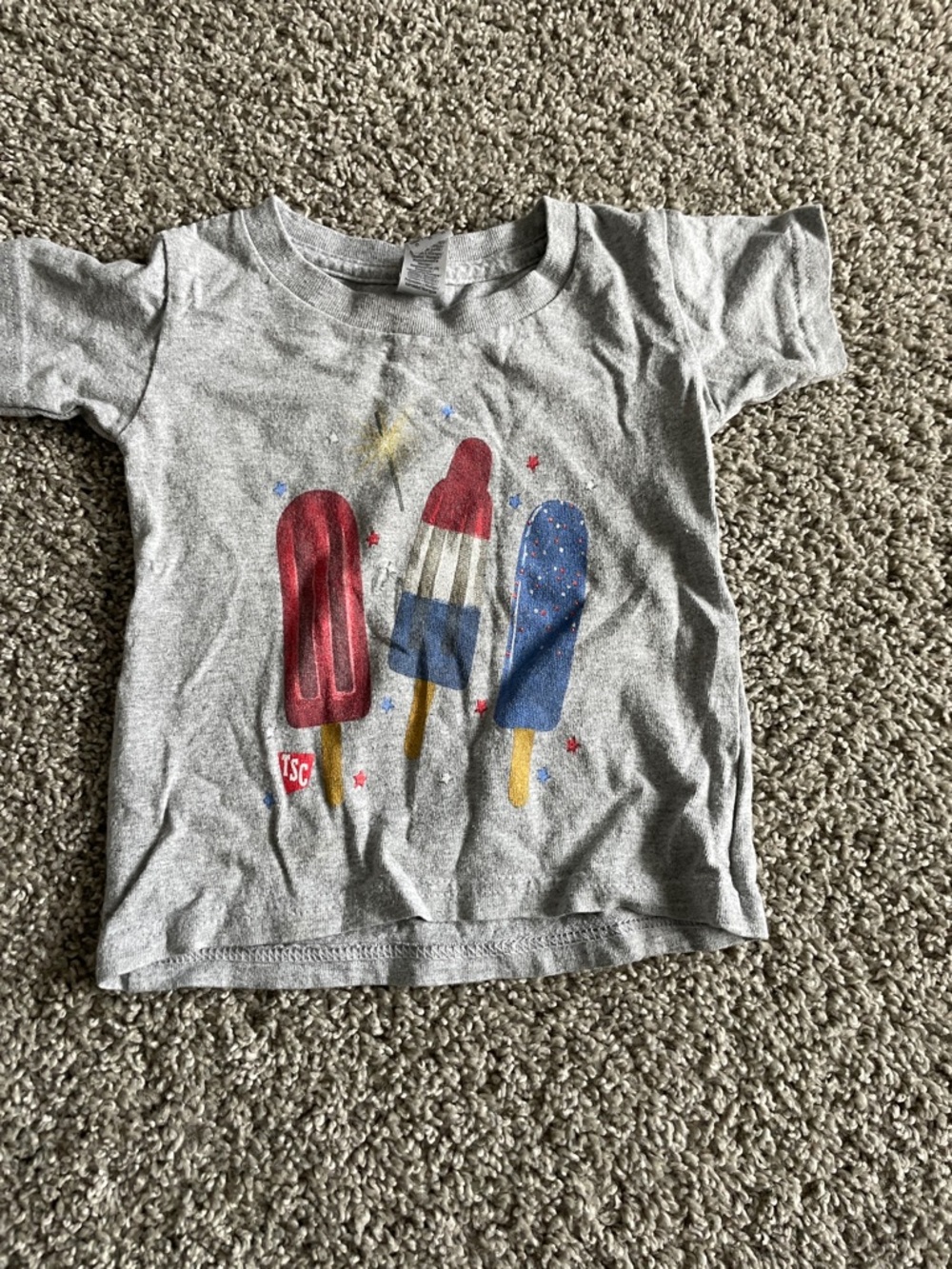 Kids' Popsicle Graphic Tee - Red, White & Blue